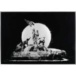 Banksy (British, born 1975) Flag (Silver), 2006 Screenprint in colours, on chromolux paper, numbe...