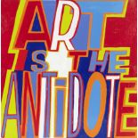 Bob and Roberta Smith R.A. (British, born 1963) Art is the Antidote, 2020 29 x 29 x 5cm (11 7/16 ...