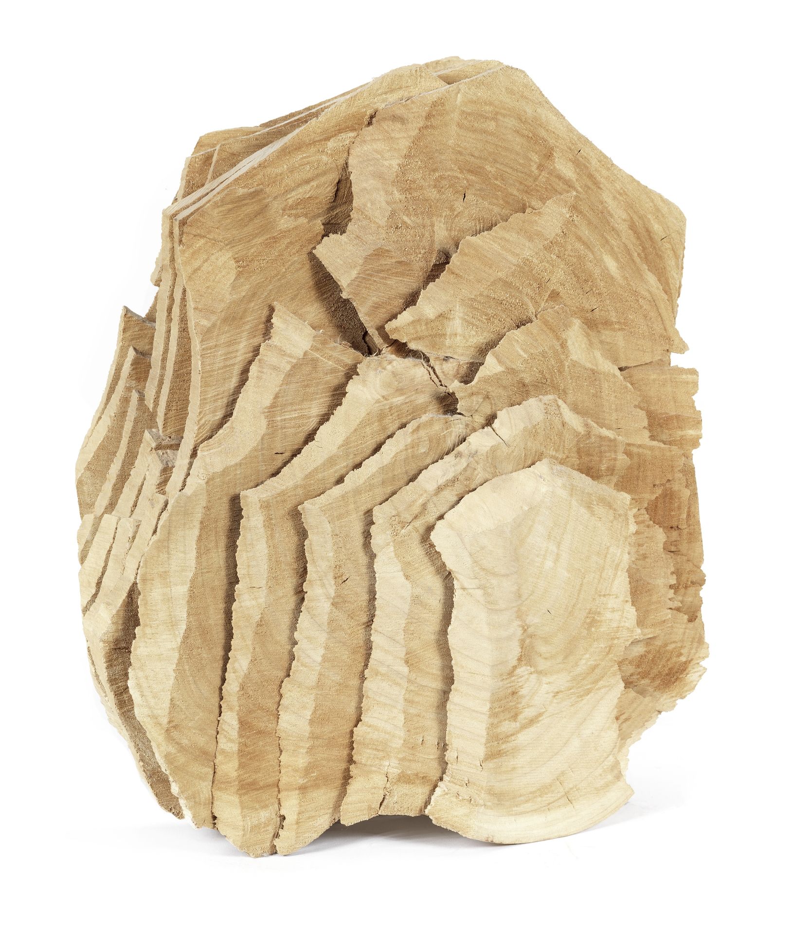 David Nash R.A. (British, born 1945) Crack and Warp Block, 2012 36.5cm (14 3/8in) high