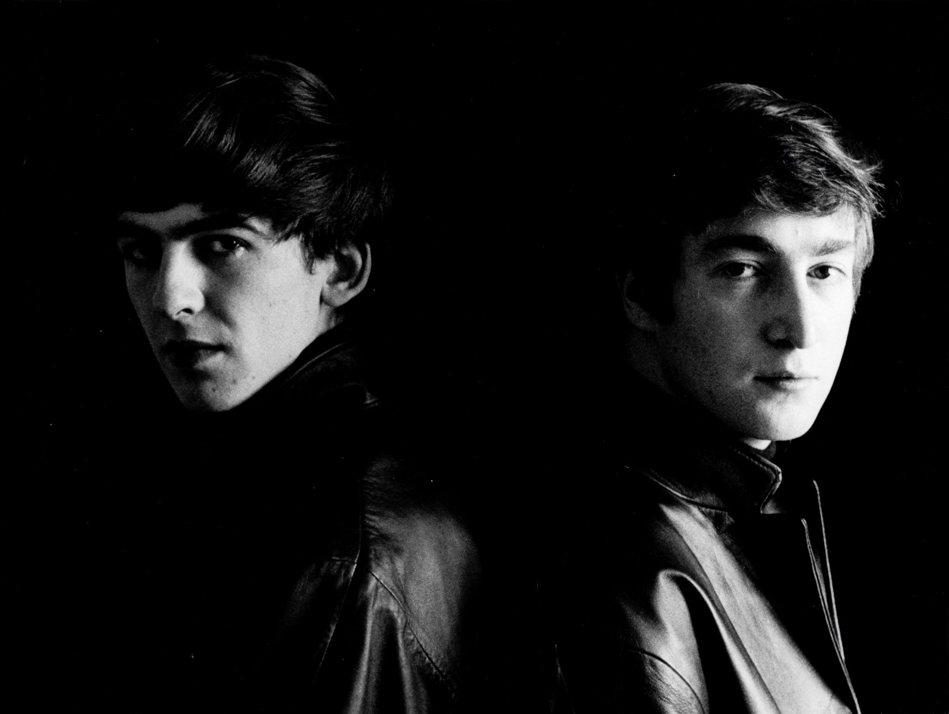 Astrid Kirchherr (German, 1938-2020); John Lennon and George Harrison;