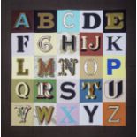 Sir Peter Blake R.A. (British, born 1932) Alphabet, 2008 Wool, silk and artificial silk tapestry,...