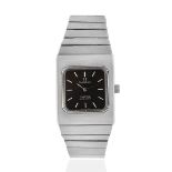 Omega. A stainless steel automatic rectangular bracelet watch Constellation, Ref: 555.0012/755.0...