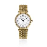 Van Cleef & Arpels. A mid-size 18K gold quartz calendar bracelet watch Classique, Ref: 1814, Cir...