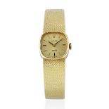 Rolex. A lady's 18K gold manual wind cushion form bracelet watch Orchid, Ref: 2662, Circa 1970