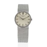 Vacheron & Constantin. A lady's 18K white gold manual wind bracelet watch Ref: 6924, Circa 1970
