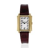 Patek Philippe. A lady's 18K gold quartz rectangular wristwatch Gondolo, Ref: 4824, Purchased 10...