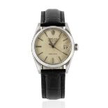 Rolex. A mid-size stainless steel manual wind calendar wristwatch Oysterdate Precision, Ref: 646...