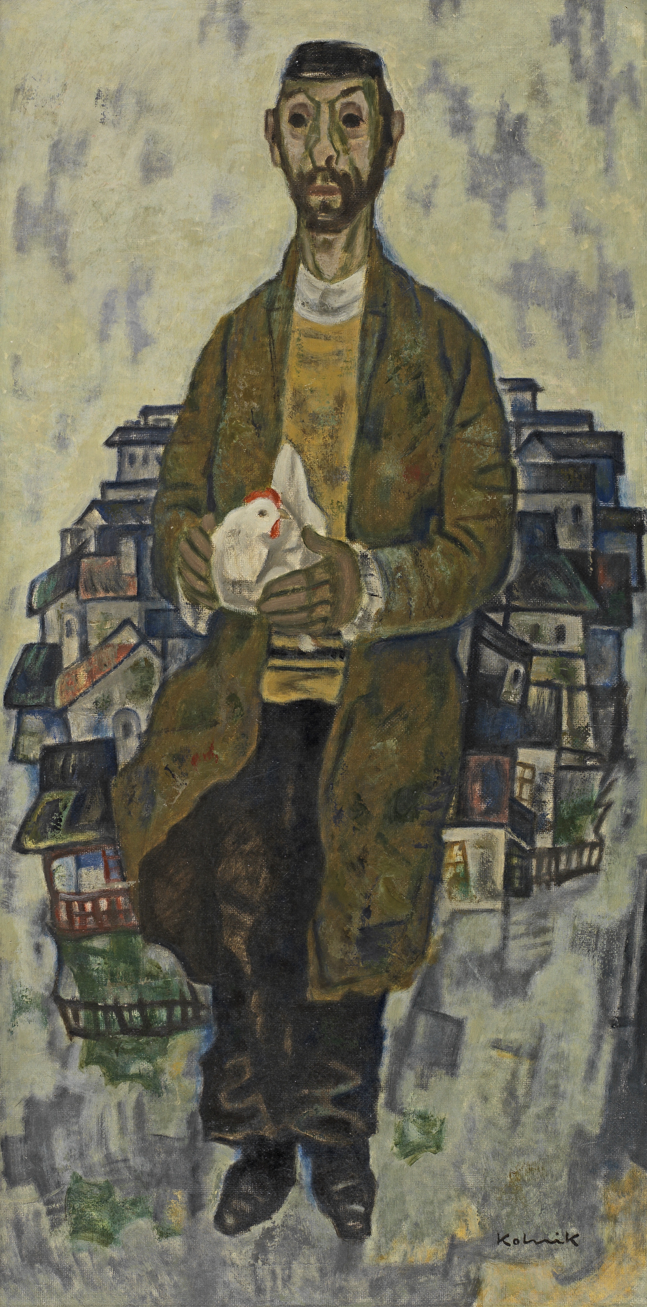 Arthur Kolnik Kapara Oil on panel 79 &#215; 39 cm