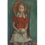 Chapiro Young girl Oil on canvas, Signed lower right 81 x 54 cm