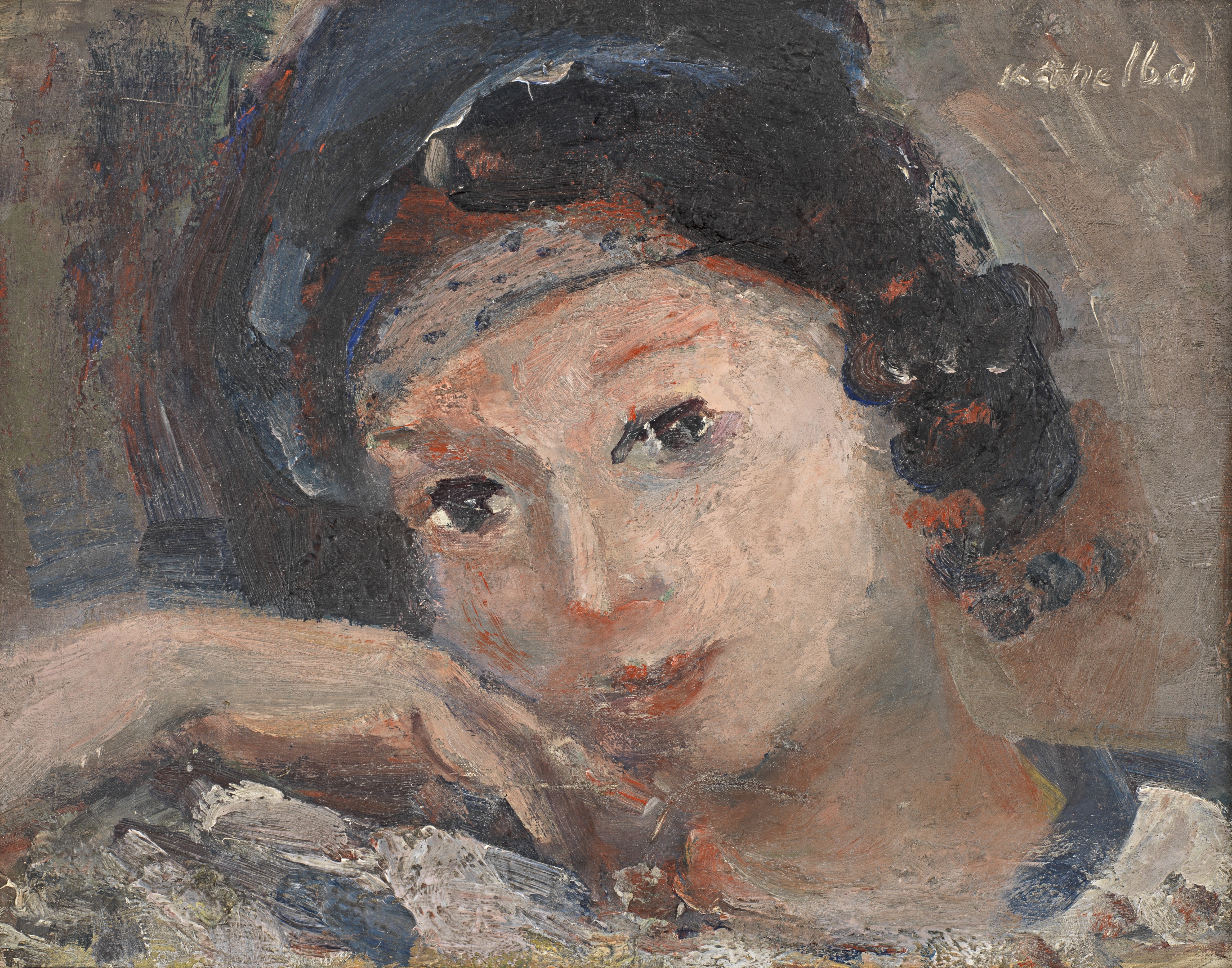 Raymond Kanelba Portrait de jeune fille, 1931 Oil on canvas 27 x 35 cm