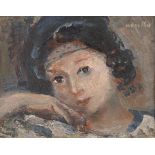 Raymond Kanelba Portrait de jeune fille, 1931 Oil on canvas 27 x 35 cm