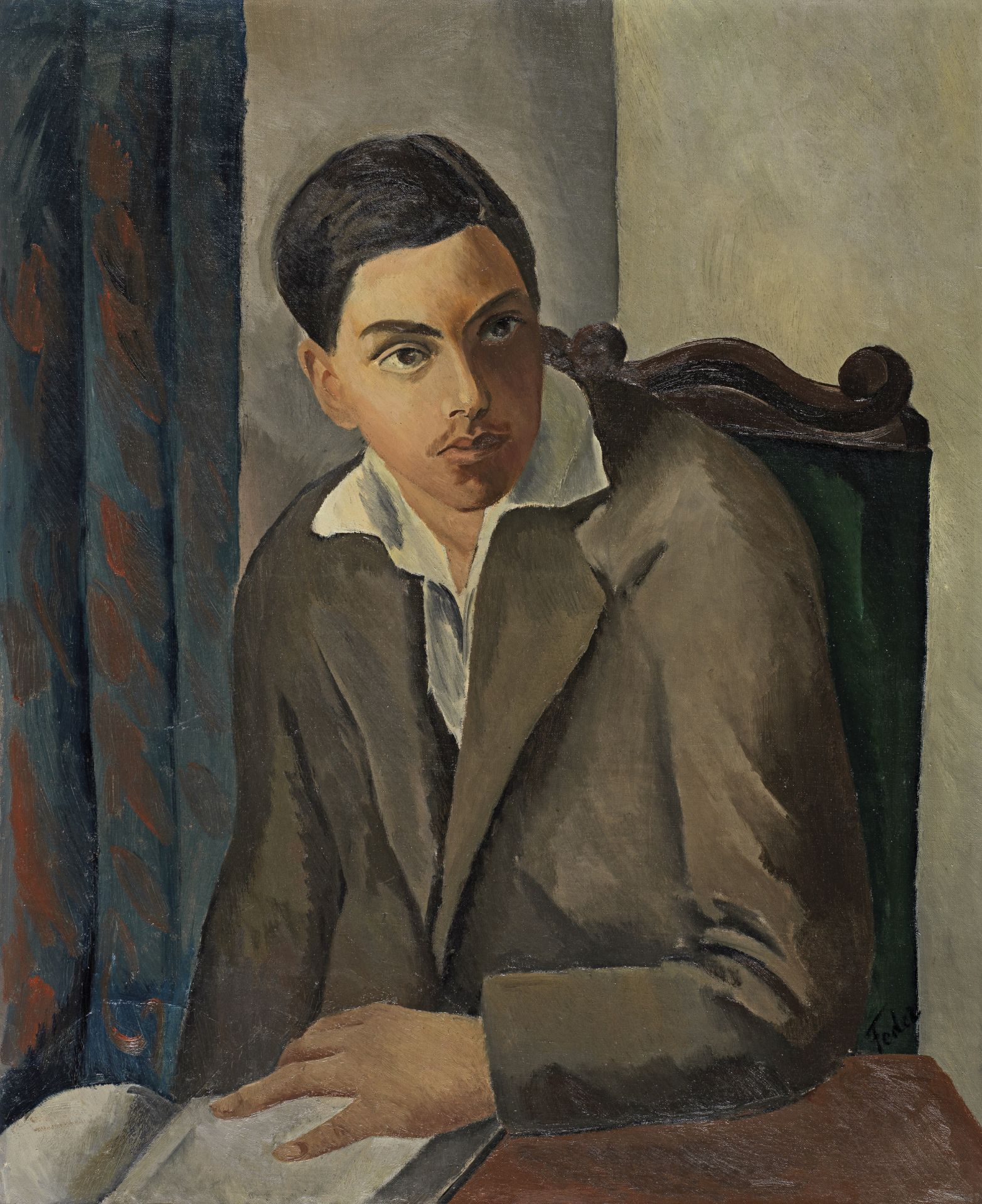 Adolphe Feder (Aizik Feder, dit) (Russian, 1885-1943) Portrait de Lucien Chalit (Painted c. 1920)