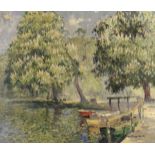 William Hoggatt (British, 1879-1961) The park in summer
