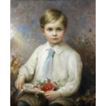 Edward Hughes (British, 1832-1908) Portrait of Rodney William Verelst