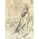 Dame Laura Knight, RA, RWS (British, 1877-1970) 'Cedric Hardwicke as Mr Barrett'