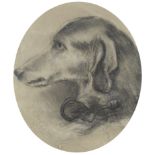 A. P. Meredith (British, 19th Century) Study of a dog in profile