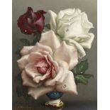 Irene Klestova (British, 1908-1989) Still life of roses