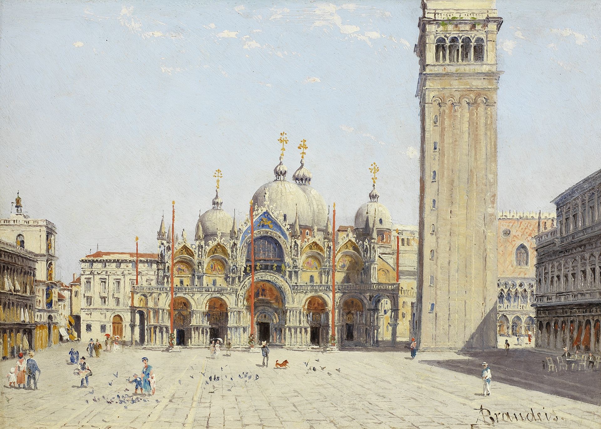 Antonietta Brandeis (Czech, 1849-1926) The Campanile, Venice