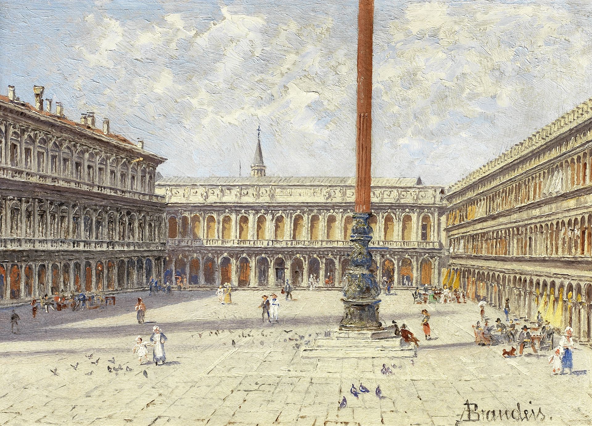 Antonietta Brandeis (Czech, 1849-1926) St. Mark's Square, Venice