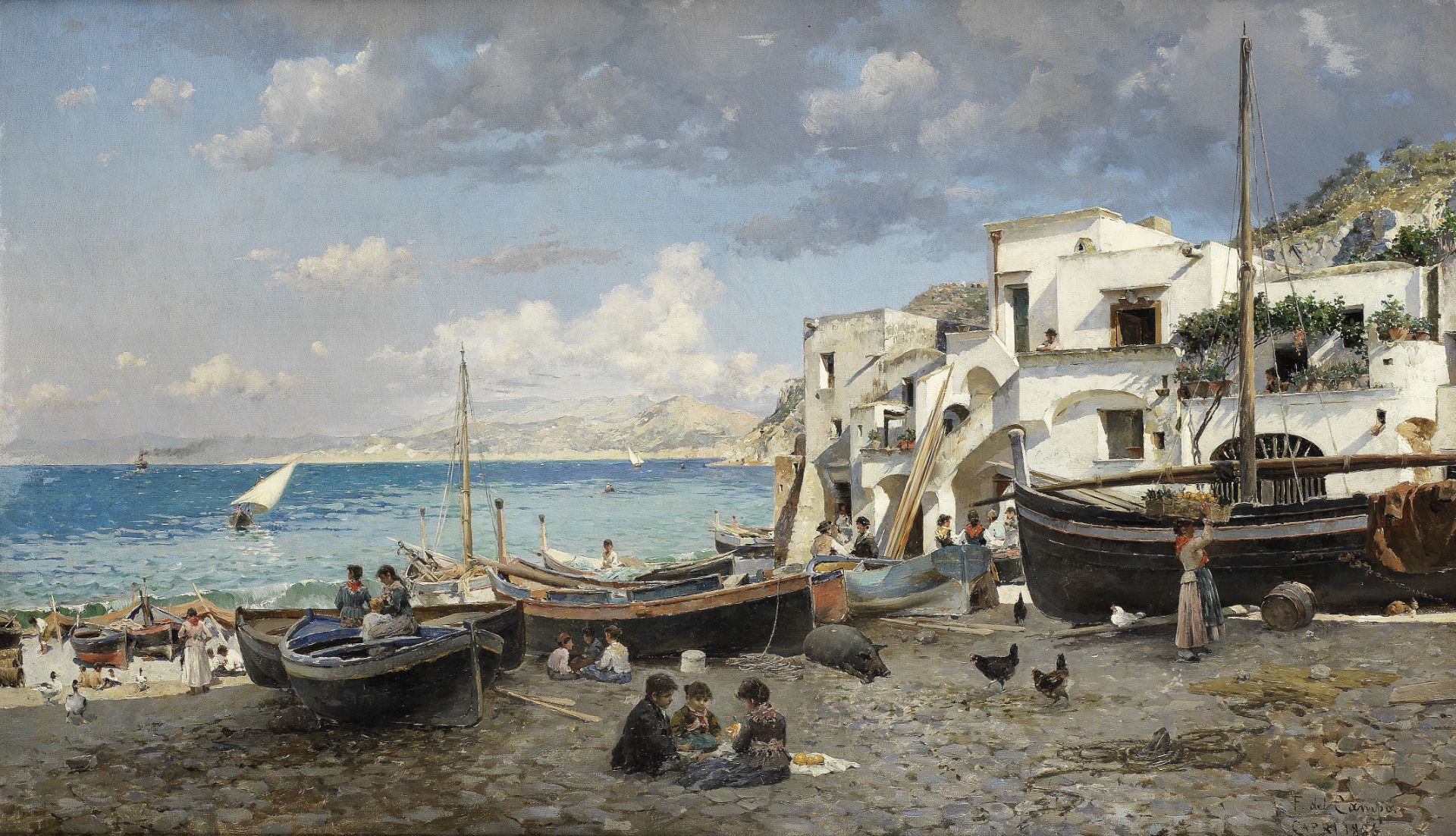 Federico del Campo (Peruvian, 1837-1923) Capri