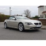 2005 BMW 630i Convertible Chassis no. WBAEK2070B740693