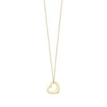 ELSA PERETTI FOR TIFFANY: DIAMOND-SET 'OPEN HEART' PENDANT/NECKLACE,