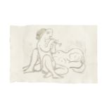 PABLO PICASSO (1881-1973) Fl&#251;tiste et dormeuse XVI, 1933 (This is the second of only two imp...