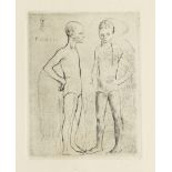 PABLO PICASSO (1881-1973) Les Deux Saltimbanques, from La Suite des Saltimbanques, 1905 (This wor...