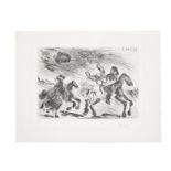 PABLO PICASSO (1881-1973) Orage, Enl&#232;vement, Poursuite, from Series 347, 1968 (Printed by At...