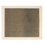 PABLO PICASSO (1881-1973) Femme nue p&#234;chant des truites &#224; la main, 1962 (This work is o...