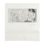 PABLO PICASSO (1881-1973) Dans l'Atelier: Peintre, Mod&#232;le et Spectatrice, 1963 (Printed by C...