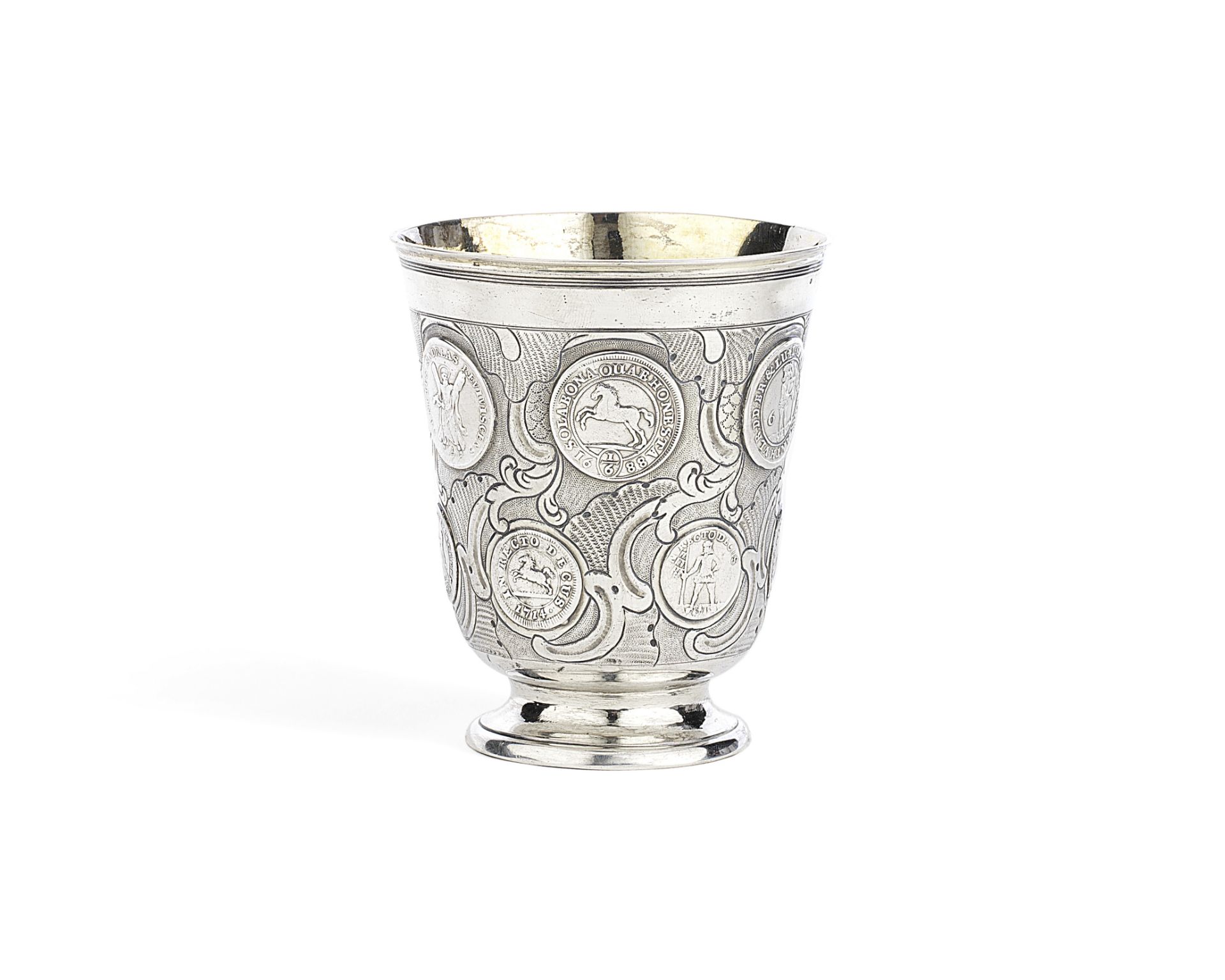 An 18th century German silver beaker Gebr&#252;der M&#252;ller, Berlin circa 1750