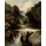 William Henry Mander (British, 1850-1922) The falls