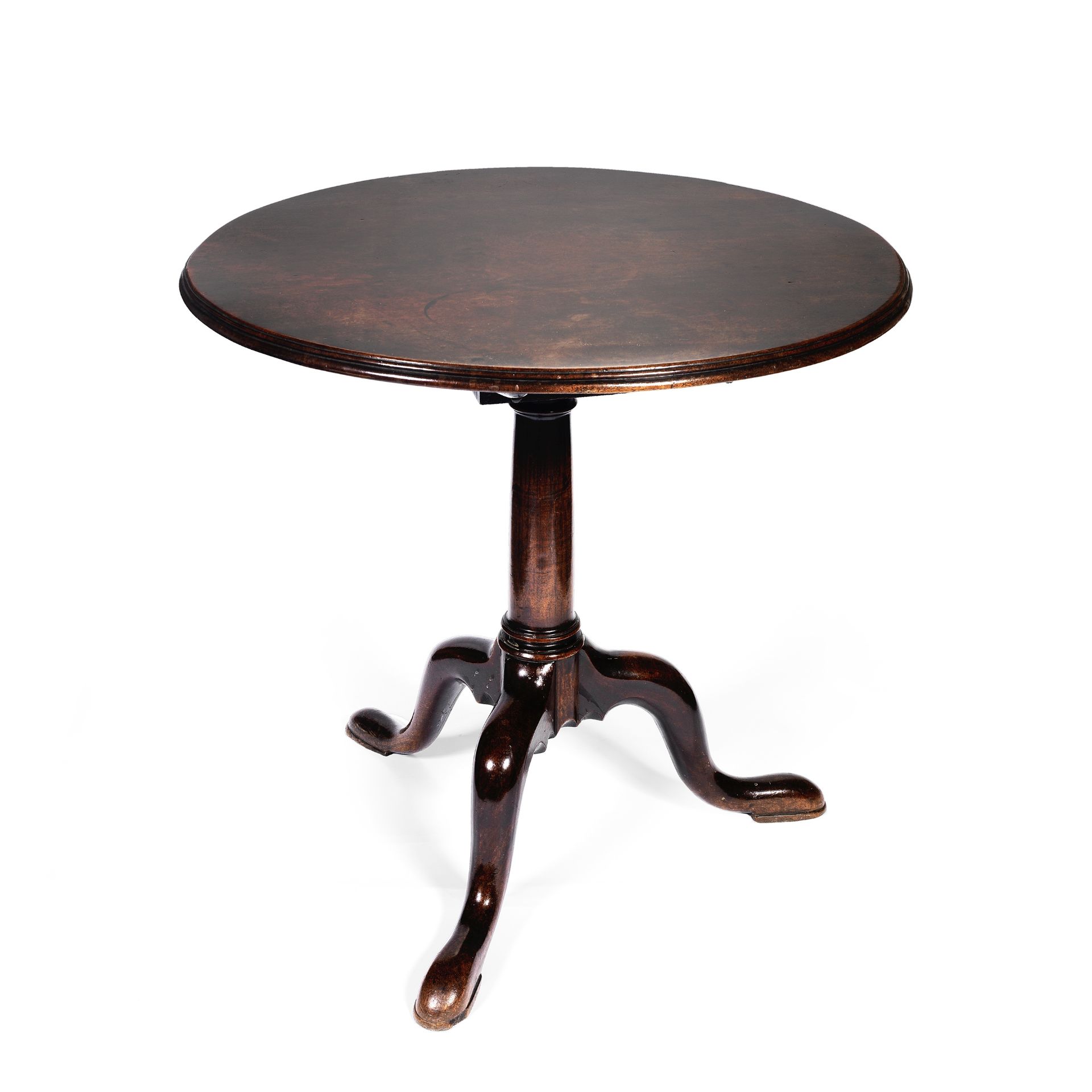 A George II Mahogany Bird-Cage Tripod Table