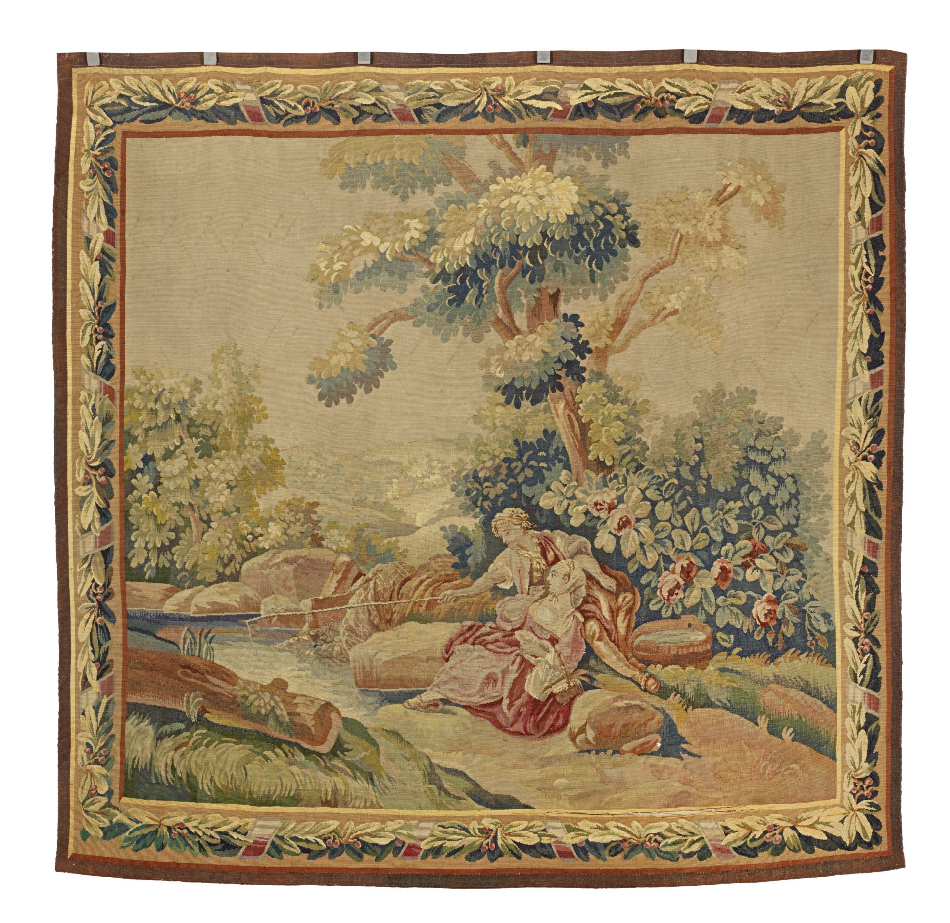 An Aubusson tapestry France, probably late 18th century 218cm x 214.5cm