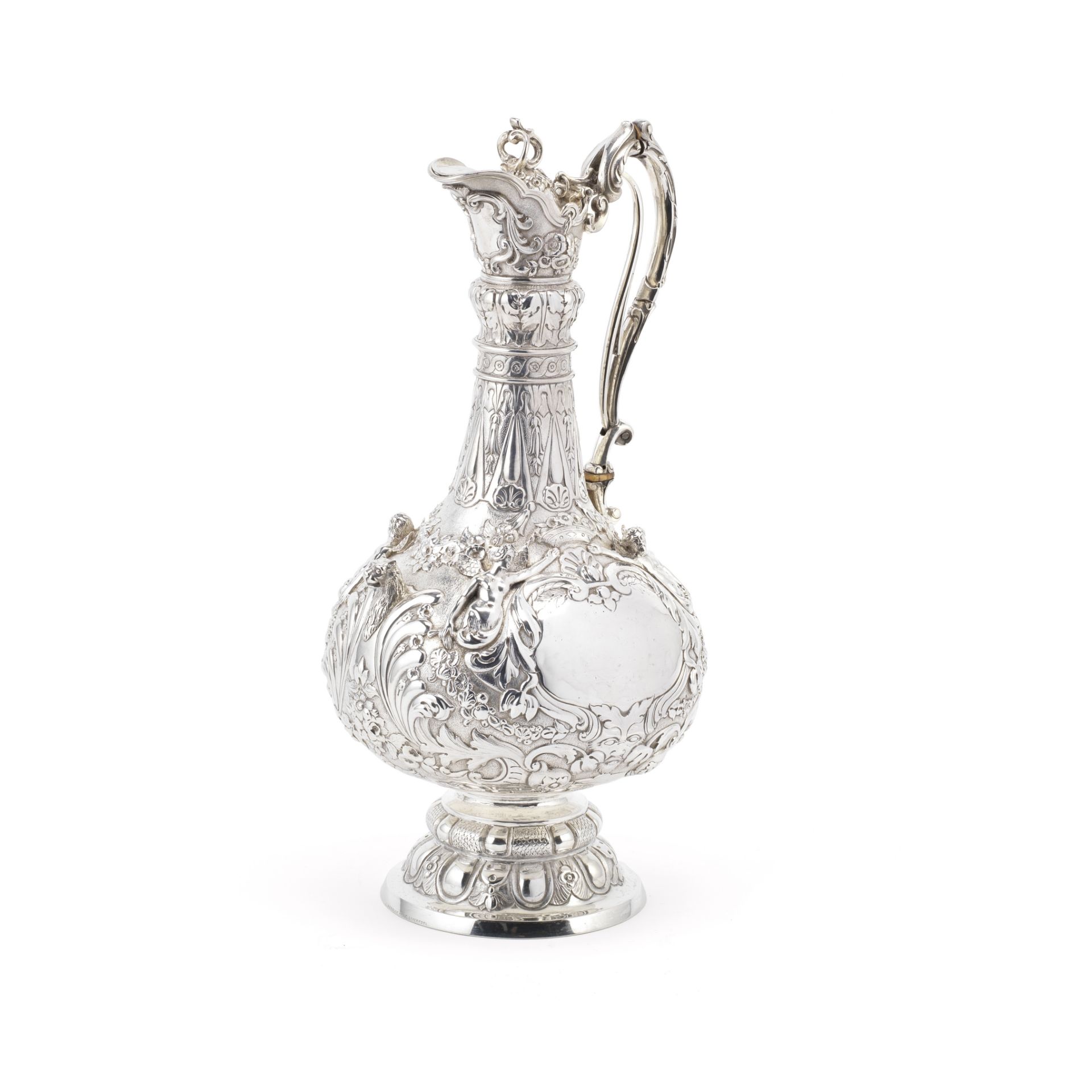 A Victorian silver 'Armada' ewer James Charles Edington, London 1855