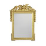 A Louis XVI giltwood mirror