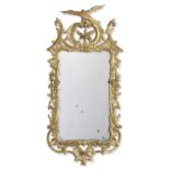 A George III carved giltwood mirror