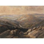 Follower of David Cox Snr. O.W.S. (British, 1783-1859) Mountainous landscape, possibly Llanberis