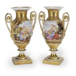 A pair of early 19th century French procelain vases (2)