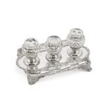 A George III silver inkstand Edward Aldridge, London 1765