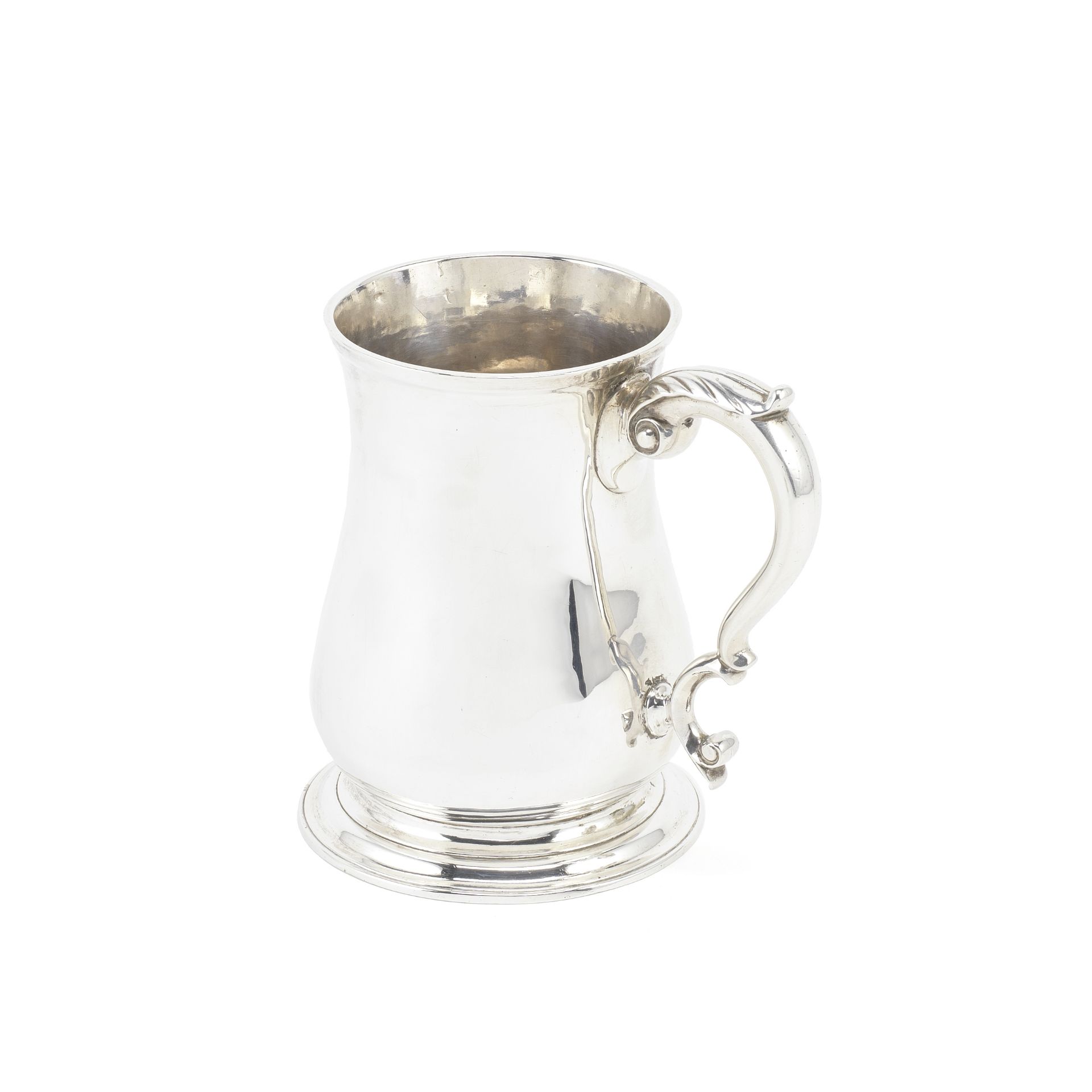 A George II silver mug William Grundy, London 1749; together with further items (3)