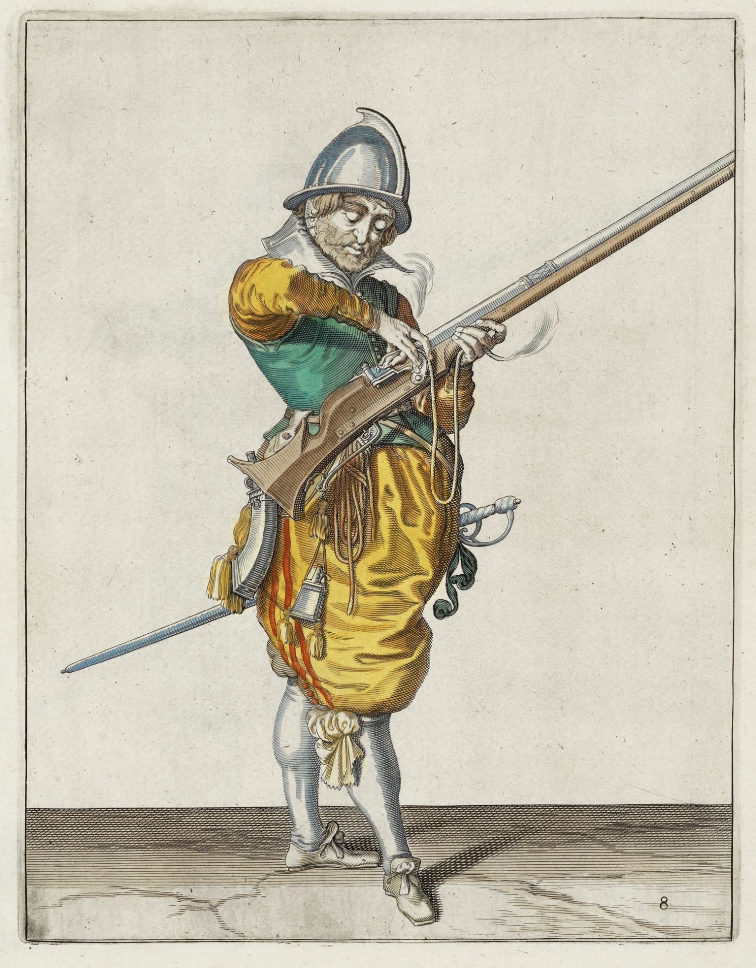 GHEYN (JACOB DE) Mainement d'armes d'arquebuses, mousquetz, et picques, Amsterdam, Robert de Baud...