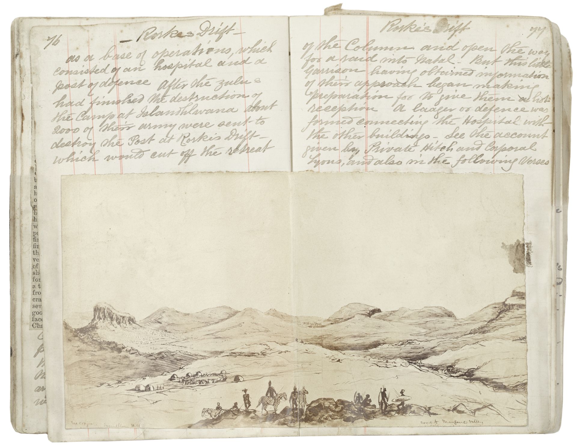 ZULU WAR, 1878-1879 'Notes on the Zulu War, South Africa', manuscript diary written by a soldier ...