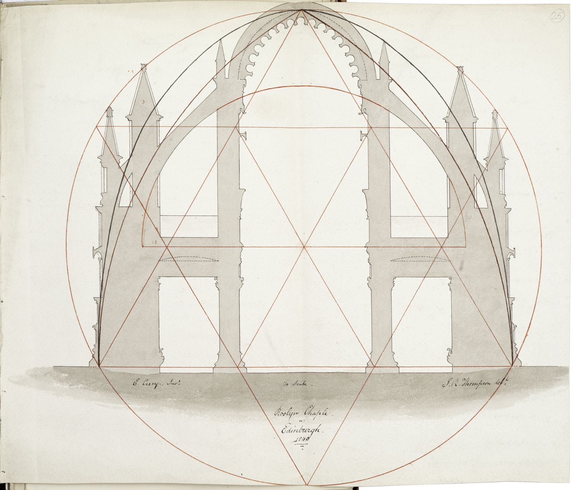 SCOTLAND &#8211; ROSSLYN CHAPEL Collection of drawings, manuscripts and engravings assembled by p...