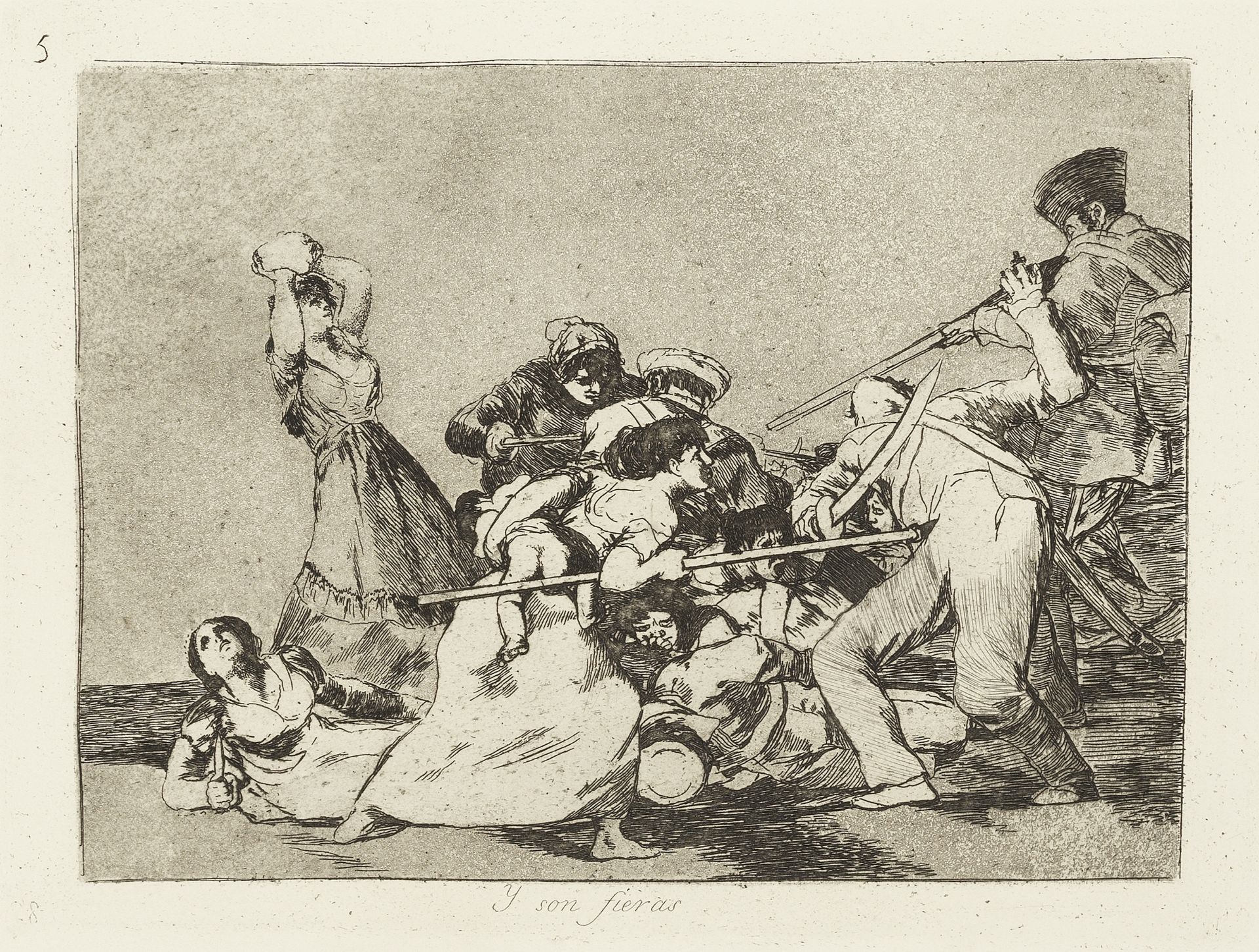 GOYA (FRANCISCO De) Los Desastres de la guerra. Collecci&#243;n de ochenta l&#225;minas inventad...