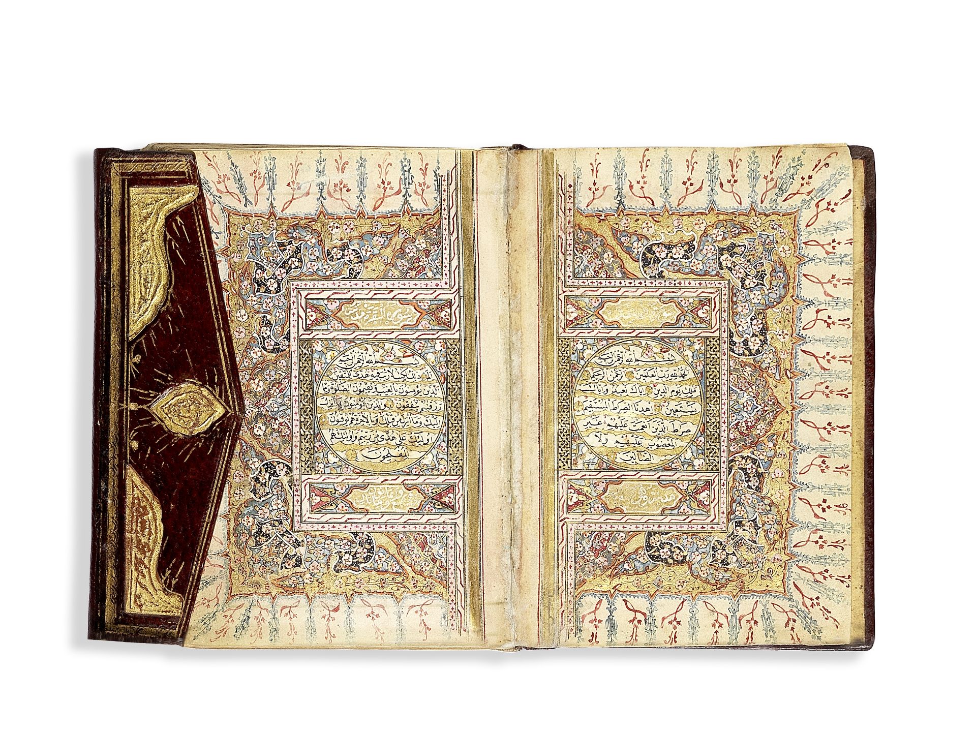 A SMALL ILLUMINATED QUR'AN, COPIED BY MUSTAFA, BETTER KNOWN AS MULLA AHMAD-ZADEH ISLAMIVI, A PUPI...