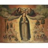 Spanish Colonial School, 17th Century The Coronation of the Virgin