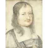 French School, 17th Century Portrait of a gentleman, bust length