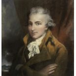 Attributed to John Russell (Guildford 1745-1806 Hull) Portrait of a gentleman, half-length, in a ...